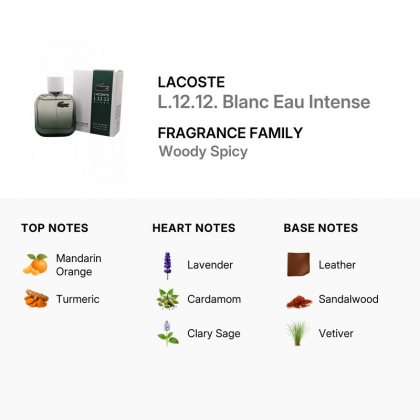 Lacoste L.12.12 Blanc Eau Intense Eau de Toilette 50ml