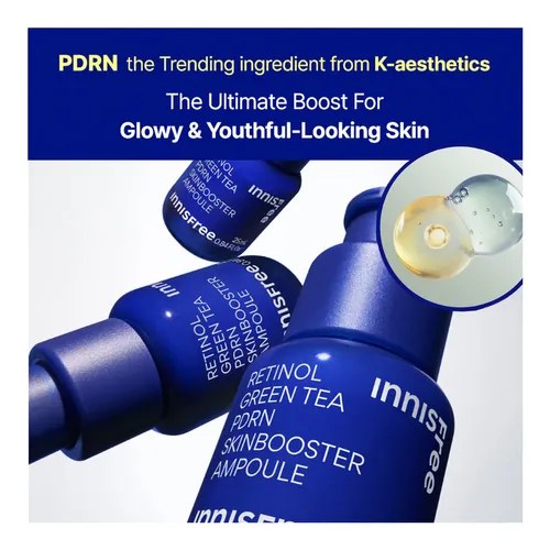 Innisfree Retinol Green Tea PDRN Skin Booster Ampoule 25ml