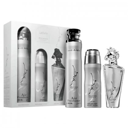 Lattafa Maahir Legacy Set 100+Air Freshener +Perfum