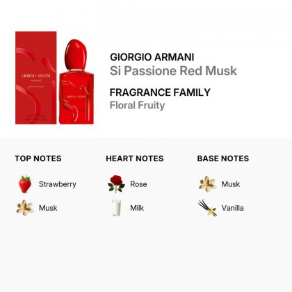 Armani S&igrave; Passione Red Musk Eau de Parfum 50ml