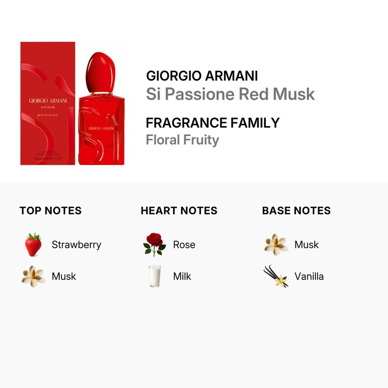 Armani Sì Passione Red Musk Eau de Parfum 50ml